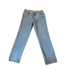 VINTAGE Faded Glory Jeans Womens Regular Size 14 Blue Denim  Straight leg